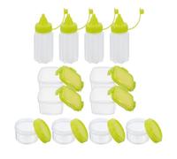 12 Pièces Mini Bouteilles à Condiments Portables en Plastique | Compartiments Individuels, Fermeture Soignée, Transport Facile, Usage Extérieur, la Cuisine, Barbecue, Camping