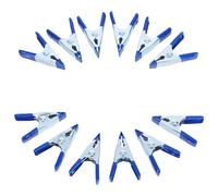 12 Pièces Mini Pinces à Ressort Métalliques Robustes | Fer, Zinc et Pp, Force de Serrage Élevée, Portables, pour Maison et Extérieur