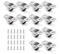 12 Pièces Mini Roulettes pour Meubles 12mm 0.5 Pouce Noir Petite Roulette Fixe avec 24 Vis Roues Bas Profil Silencieuses et Sans Traces pour Tiroirs Tables Petits Appareils et Projets Maison