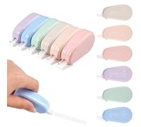 12 Pièces Mini Rubans Correcteurs, 5m x 5mm Souris Correcteur Blanc | pour Effacer et Corriger, Mini Roller de Correction avec Capuchon Protecteur pour Fourniture Scolaire École Bureau
