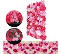 12 pièces mur de fleurs artificielles ensemble 40*60cm de fleurs en soie colonne panneau de fleurs artificielles mur de roses pour pelouse bricolage anniversaire de mariage rue fête en plein air acces