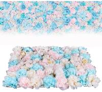 12 pièces mur de fleurs artificielles mur de roses colonne bricolage belle décoration de fond panneau de fleurs artificielles pour le jardin décor de mariage 40*60cm