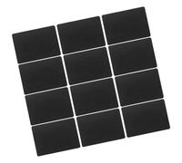 12 Pièces Panneau D'affichage des Prix A7 en ABS Clip Vertical | Supermarchés et Aliments en Vrac, Noir, Réutilisable, Format A7, Style Porte-étiquette