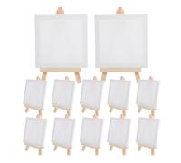 12 Pièces Petit Chevalet de Peinture en Bois Tablette | Toile et Support, Projets Décoratifs Diy, Format Compact en Papier, Style Simple et Généreux