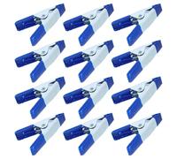 12 Pièces Pinces à Ressort Petites Métalliques | Format Portable, Usage Maison et Bricolage, Force de Serrage Élevée, Fer Zinc Pp, Style Soigné