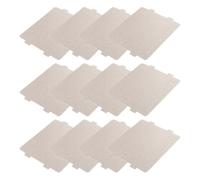 12 Pièces Plaque de Mica pour Micro-ondes, Pièce de Rechange | Couvercle de Guide D’ondes, Protection la Combustion, Design Compact et Léger, Beige, Résine Mica