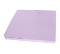 12 Pièces Pochette pour Classeur à 3 Trous PP | Intercalaires de Classeur en Plastique, Pochettes Budgétaires Remplaçables, Pourpre, Usage Scolaire et Bureau