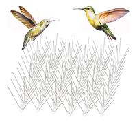 12 pièces pointes de Pigeon en acier inoxydable répulsif pour oiseaux ensemble dissuasion Anti oiseau Pigeon écureuil chats répulsif pour toit de clôture de jardin 12Pcs