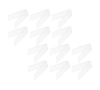 12 pièces Présentoir à Chaussures 7,5x5x4,5cm, Support U compact | Design Transparent, Base Épaisse Stable, Finition Anti-Rayures, pour Vitrines Commerciales et Salons