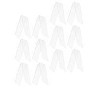12 pièces Présentoir à Chaussures en Acrylique 7,5x5x4,5cm Support U | Base Épaisse, Design Minimaliste Moderne, Visibilité Nette, pour Vitrines, Salons Professionnels et Boutiques