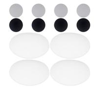 12 Pièces Protège-poignée de Porte en Silicone Rond Silencieux | Butée Adhésive Murale, Effet Tampon Souple, Usage Salle de Bain et Poignée Domestique