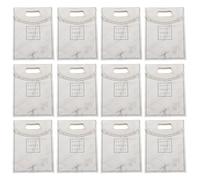 12 Pièces Sachet de Bonbons en Papier Blanc à Motif Marbré | Carton Léger à Fond Plat, Impression Style Vintage, Transport Facile, pour Anniversaires Garçon et Filles et Favoris