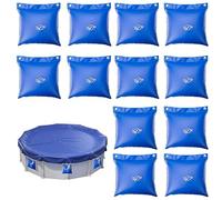 12 pièces Sacs d'eau Lourds pour Couverture de Piscine, Accessoires pour Couverture de Piscine, Réutiliser Sac de Remplissage, Poids du Couvercle de la Piscine d'hiver