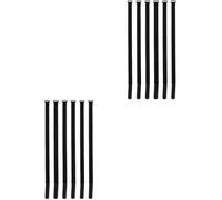 12 Pièces Sangle de Fixation Réglable, Nylon Noir | Bande à Tension, Installation Facile, Usage Jardin et Transport, pour Parapluie de Pêche et Valise