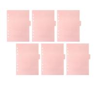 12 Pièces Séparateurs D’index Perforés A5 en PP Rose pour Cahier | Onglets Pratiques pour Classement, Séparation des Documents, Repérage Rapide, Usage Recherche