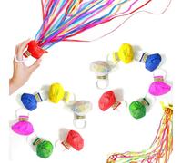 12 Pièces Serpentin Serpentin Mariage Bombe Serpentin Serpentin Volant Papier Multicolore pour La Fête Anniversaire Carnaval Nouvel an Cérémonie de Graduation Photographie Spectacle de Magie