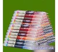 12 pièces Stylos à bille colorés à liquide direct, conçus pour la prise de notes des étudiants, la tenue de journal et le surlignage en classe, pointe d'aiguille de 0,5 mm, écriture fluide, séchage ra