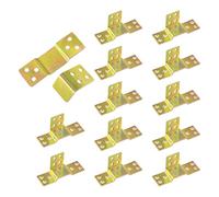 12 pièces Supports Fixation Central, 90 mm x 30 mm, Supports de fixation pour cadre de lit, Équerres d'angle pour cadres de lit, pour suspendre les barrières de lit, diamètre du trou 5 mm