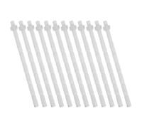 12 Pièces Tiges de Bouton de Chasse D'eau pour Poussoir Wc | Barres de Commande à Bouton-poussoir pour Réservoir, Plastique Blanc, Tige Filetée Standard, Remplacement Facile