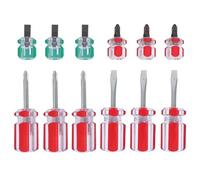 12 Pièces Tournevis Magnétique Plat et Cruciforme | Réparation Manuelle, Tête Aimantée Résistante, Usage Polyvalent, Acier et Plastique, Démontage Mobile