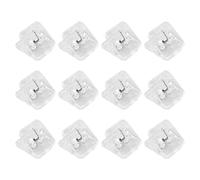 12 Pièces Trombone en Plastique Clip de Fichier pour Bills | Surface Lisse sans Bavure, Fixe Cartes et Billets, Usage Bureau et École, Lot Compact Pratique