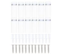 12 pièces vis d'entretoise en acier inoxydable panneau mural matériel publicitaire clou pour acrylique 12x30mm kit de montage durable de qualité supérieure pour panneaux