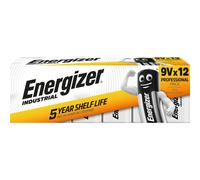 12 Piles 9V / 6LR61 Energizer Industrial