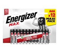 12 Piles Alcalines AAA / LR03 Energizer Max