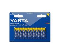 12 Piles Alcalines AAA / LR03 Varta LongLife Power