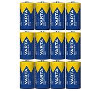 12 piles R-14 LR14 C 1,5 V alcalines Varta Industrial Pro