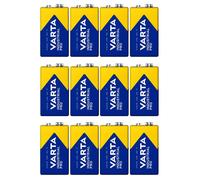 12 piles R9V R-9 6LR61 9V R-9 alcalines Varta Industrial Pro