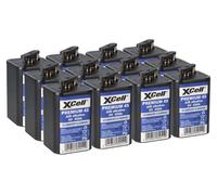 12 piles XCell Premium 45 4R25 zinc-air, 6V, 45Ah – adaptées aux lampes de chantier et aux dispositifs d'avertissement nécessitant une longue durée de fonctionnement