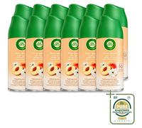 12 recharges pour diffuseur automatique Air Wick Freshmatic, parfum pêche blanche, 250 ml, lot de 12