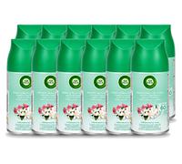 12 recharges pour diffuseur automatique Air Wick Freshmatic - Parfum "Rosée printanière" - 250 ml - Pack économique - 12 pièces