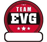 12 stickers personnalisables team EVG pour vêtements personnalisables Multi G
