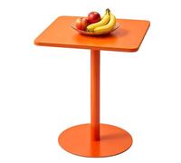 12 Tables De Pub D'extérieur Minimalistes Disponibles En Plusieurs Couleurs, Table De Bistro À Base Ronde Robuste, Table D'appoint Carrée Pour Décoration De Balcon, Jardin, Terrasse(Orange,48x48x72cm)