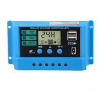 12 V 24 V Détection automatique pour contrôleur de charge solaire PWM 30 A 20 A 10 A avec interface LCD pour configurations d'énergie solaire hors réseau (30 A)