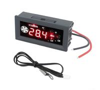 12 V 3 A pour contrôleur de vitesse de ventilateur PWM avec affichage numérique de la température, connexion à 4 fils, arrêt du ventilateur à basse température et support de ventilateur synchrone