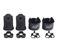 12 V 3S Li-ion Étui pour perceuse manuelle, boîte de rangement en plastique avec accessoires, boîtier de protection pour outils électriques, noir, 2 ensembles