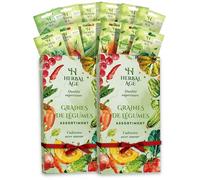 12 Variétés De Graines d'Légumes - Pack de 2, 10.200 Graines Prêtes A Etre Cultivées - Kit De Plantation De Légumes, Cultivez Votre Propre Potager - Cadeau Jardinage Femme, Enfants, Débutants