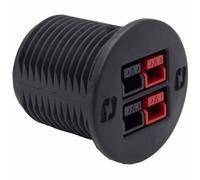 12 Volt Power PowerPort-2 Anderson Powerpole PP15/30/45 Kit de connecteurs 30 A continus 58 VDC résistant aux intempéries pour camping-car, tableau de bord solaire