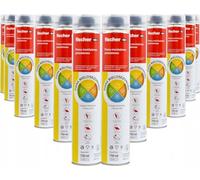 12 x 750 ml fischer Pistolenschaum PUP AS 750 B3 Mousse expansive pour pistolet - 750 ml, Mousse pour pistolet