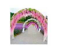 12 x Fausses Fleurs en Soie Artificielles Guirlande Vigne Glycine Feuille Suspension Dcor Mariage Rose FLEUR-PLANTE ARTIFICIELLE