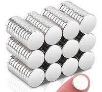 120 aimants néodyme ultra-puissants, petits aimants ronds de 10 x 2 mm pour tableaux blancs, tableaux magnétiques, tableaux d'affichage, réfrigérateurs et projets de bricolage.