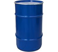 120 litres Fût en acier Hobbock Fût à couvercle | Fût métallique en tôle Poubelle Récipient Seau | Stable et rempli Empilable | Meilleure qualité industrielle
