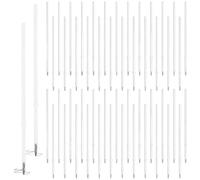 120 Pcs Recharges de StyloRétractables, Recharge Stylo Bille Séchage Rapide | Cartouche Stylo Bille Aucune Fuite D'encre, Recharges pour Stylos Pour Écriture Fluide l'école le Bureau 1,0MM