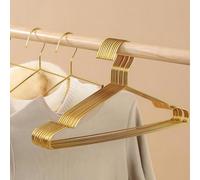 120 pièces Cintres métalliques antidérapants, matériau en fil d'acier épaissi avec rainures antidérapantes, convient pour l'organisation de la penderie dans la chambre, la décoration de vacances, la d