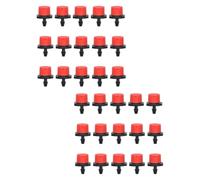 120 Pièces Émetteur D'irrigation à 8 Trous en Plastique Rouge | Micro-goutte-à-goutte, Arrêt Complet et Diamètre de Pulvérisation Ajustable, pour Agriculture et Pots