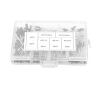 120 pièces/ensemble M2.4/M3.0/M3.2/M4 Rivets noirs Assortiment de rivets POP Rivets noirs POP Rivets aveugles en aluminium avec