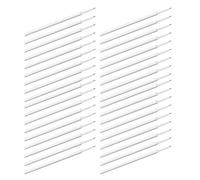 120 Pièces Recharge de Stylo Gel 0,5mm, Corps Blanc en Plastique | Écriture Fluide, Encre Résistante à Décoloration, Remplacement Facile, pour Bureau et École